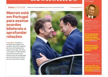 A primeira página do Jornal Económico de 27 de fevereiro