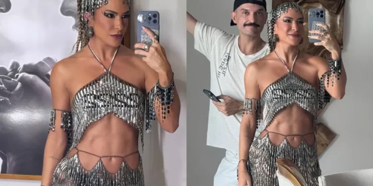 Dani Calabresa vê show de Xanddy no Carnaval: “Criança virando na barriga”
