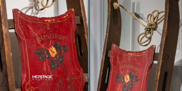 Trenó “Rosebud” de “Cidadão Kane” é vendido por quase US$ 15 milhões