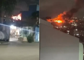 Incêndio atinge Comunidade do Sabão, em Osasco