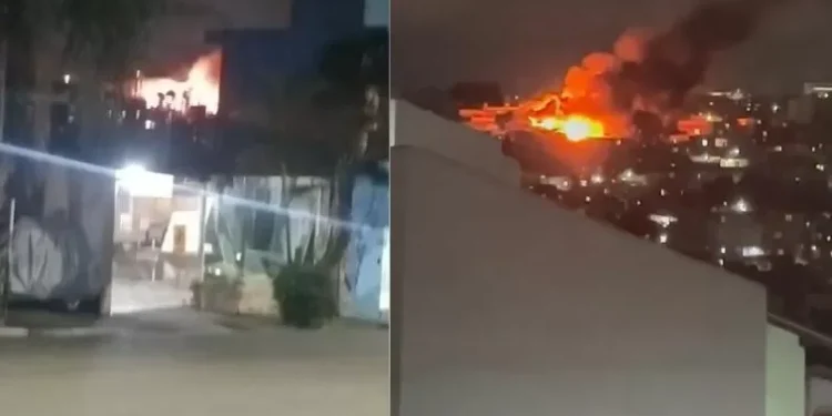 Incêndio atinge Comunidade do Sabão, em Osasco