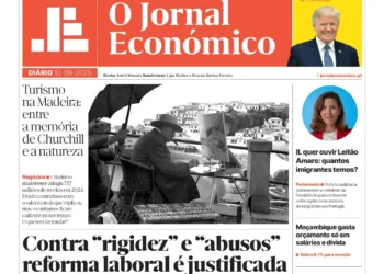 A primeira página do Jornal Económico de 12 de agosto