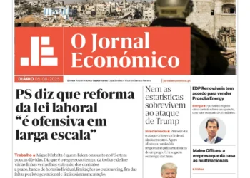 A primeira página do Jornal Económico de 5 de agosto
