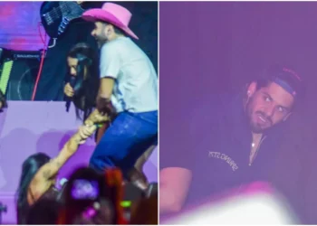 Ana Castela é derrubada no palco durante show com presença de Zé Felipe
