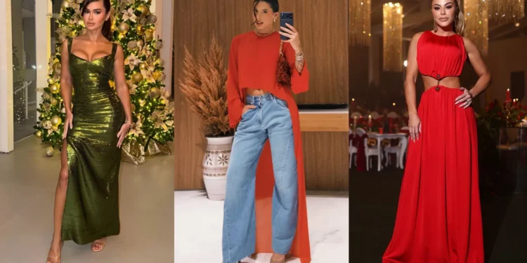Famosos arrasam nos looks da véspera de Natal; veja fotos