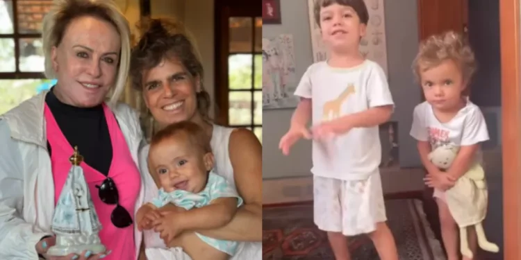 Filha de Ana Maria Braga mostra netos mais novos da apresentadora: “Fofos”